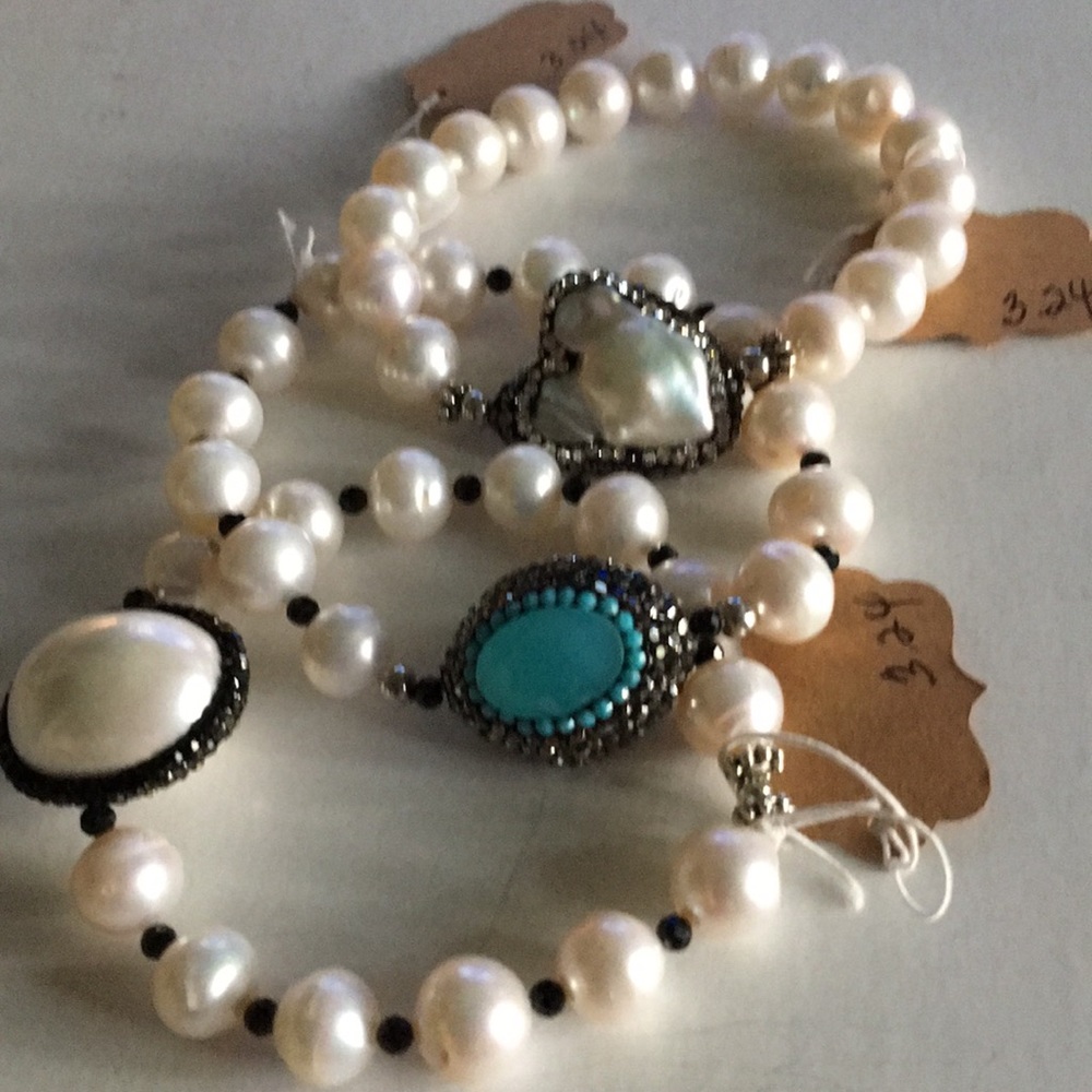 Freshwater pearl bracelets